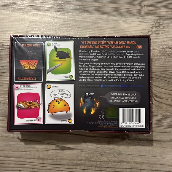 NIB Exploding Kittens Card Game - Picture 2 of 2